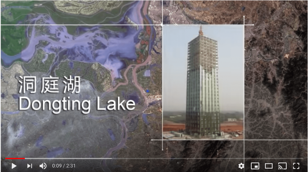 30 stöckige Hochhaus am Dongting Lake in China,